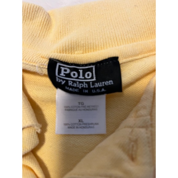 Polo Ralph Lauren Yellow XL Black Pony - Picture 3 of 5